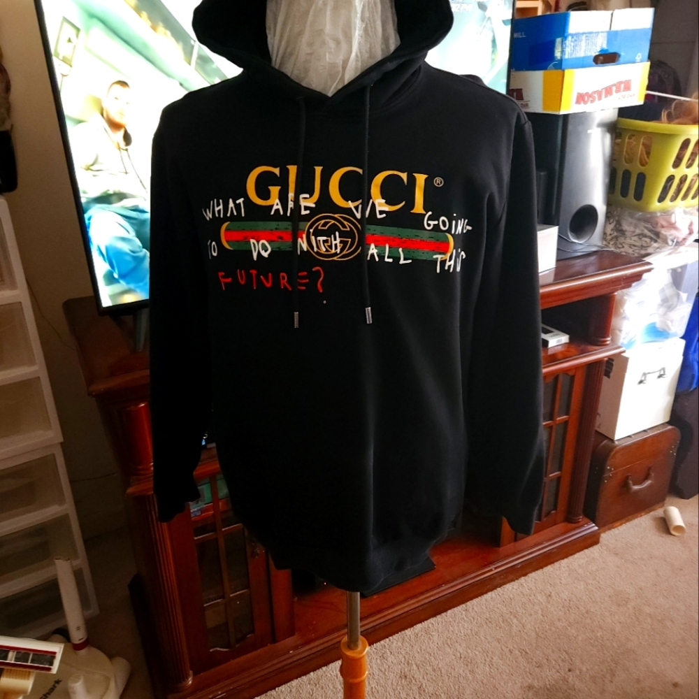 Unisex  Black Gucci Hoodie